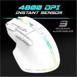 SPIRIT OF GAMER x MK600 | Pack Teclado Ratón Inalámbrico Blanco Recargable RGB | Diseño AZERTY Francés Retroiluminado | Gaming Keyboard Semi Mecánico | Wireless Mouse 4800 DPI | PS4/PS5, PC, Xbox - Imagen 6