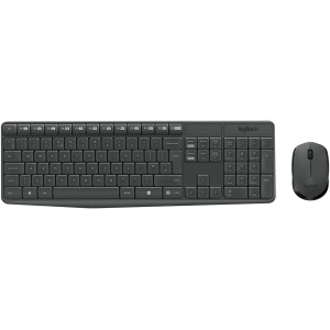 Logitech MK235 Combo con Teclado y Ratón Inalámbrico para Windows, Disposición AZERTY Belga - Gris