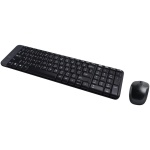 Logitech MK220 Combo con Teclado y Ratón Inalámbrico compacto para Windows, Disposición QWERTY US Internacional - Negro - Imagen 1