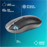 NGS Hype Kit - Teclado y Ratón Inalámbricos, dpi: 800/1200/1600, Multidispositivo BT4.0+BT4.0+2.4Ghz (QWERTY Portugués) - Imagen 6