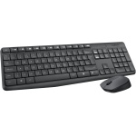 Logitech MK235 Combo con Teclado y Ratón Inalámbrico para Windows, Disposición QWERTY US Internacional - Gris - Imagen 1