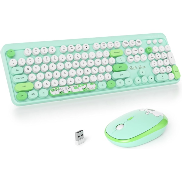 1729145989 SOLIDEE Combo de raton y Teclado inalambricos104 Teclas Teclado Estilo