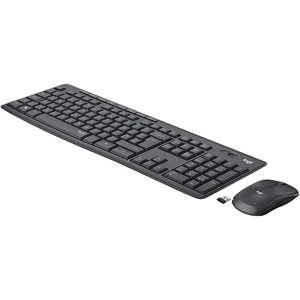 Logitech MK295 Combo de Ratón y Teclado Inalámbricos, Disposición AZERTY Belga, Gris