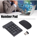 Vikye Combo de Ratón con Teclado Numérico Inalámbrico de 2,4 GHz, Plug and Play, 1200 dpi, Tamaño Portátil, Amplia Compatibilidad - Imagen 2