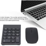 Vikye Combo de Ratón con Teclado Numérico Inalámbrico de 2,4 GHz, Plug and Play, 1200 dpi, Tamaño Portátil, Amplia Compatibilidad - Imagen 3