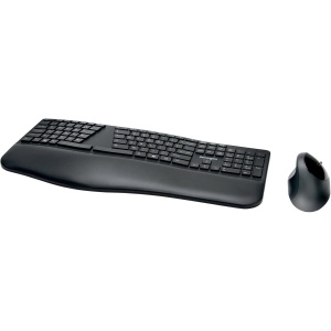 Kensington Kit Teclado y Ratón - Kit Teclado Pro Fit Ergo Ergonómico con Distribución de Teclas en Español, Ratón Ergo, Modo Dual 2.4 GHz y Bluetooh, Compatible con Chrome, macOS, Windows (K75406ES)