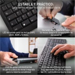 CHERRY STREAM DESKTOP COMFORT, Set de Teclado y Ratón Inalámbrico, Disposición Alemana (QWERTZ), 2,4 GHz, Teclas Silenciosas, Ratón Ergonómico, Blanco-Gris - Imagen 5