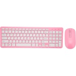 Bewinner Combinación de Ratón Y Teclado Inalámbrico de 96 Teclas, Transmisión de 10 Metros, Teclado de Ordenador Delgado Inalámbrico de 2,4 GHz con Alfombrilla Antideslizante para Ordenador(Rosa) - Imagen 9