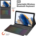 EHLCYS Funda Teclado Retroiluminada para Xiaomi Pad 6S Pro 12,4 Pulgadas Lanzada En 2024, Teclado Bluetooth Inalámbrico Desmontable Magnético, Cubierta Trasera Ultrafina TPU con Ratón,Negro - Imagen 2