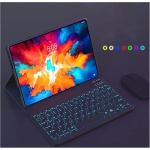 EHLCYS Funda Teclado Retroiluminada para Xiaomi Pad 6S Pro 12,4 Pulgadas Lanzada En 2024, Teclado Bluetooth Inalámbrico Desmontable Magnético, Cubierta Trasera Ultrafina TPU con Ratón,Negro - Imagen 3