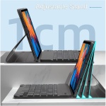 EHLCYS Funda Teclado Retroiluminada para Xiaomi Pad 6S Pro 12,4 Pulgadas Lanzada En 2024, Teclado Bluetooth Inalámbrico Desmontable Magnético, Cubierta Trasera Ultrafina TPU con Ratón,Negro - Imagen 6
