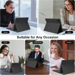 EHLCYS Funda Teclado Retroiluminada para Xiaomi Pad 6S Pro 12,4 Pulgadas Lanzada En 2024, Teclado Bluetooth Inalámbrico Desmontable Magnético, Cubierta Trasera Ultrafina TPU con Ratón,Negro - Imagen 7