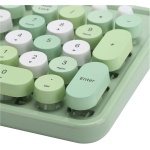 VGEBY Juego de Teclado y Ratón Inalámbricos de 104 Teclas, Estilo Retro de Máquina de Escribir con Sensación Mecánica, Plug and Play (Colores Verdes Mezclados) - Imagen 5