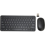 Combinación de Teclado Y Ratón Inalámbricos de 2,4G, Ratón Ergonómico Silencioso de 78 Teclas Y Teclado Redondo Retro para Ordenador Y Portátil(Negro) - Imagen 9