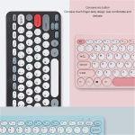 GOWENIC Teclado y Ratón Inalámbricos, Colorido Combo de Teclado Inalámbrico y Ratón, Inalámbrico de 2,4 GHz, Ratón de Teclado Ergonómico para PC, Portátil (Black) - Imagen 4