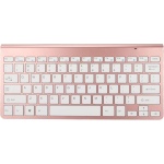 Juego de Teclado y Ratón Inalámbrico de 2,4G, 78 Teclas USB, Teclas Finas Grabadas, Botón de Silencio Ergonómico, Teclados de Ordenador y Ratón (Oro Rosa) - Imagen 9