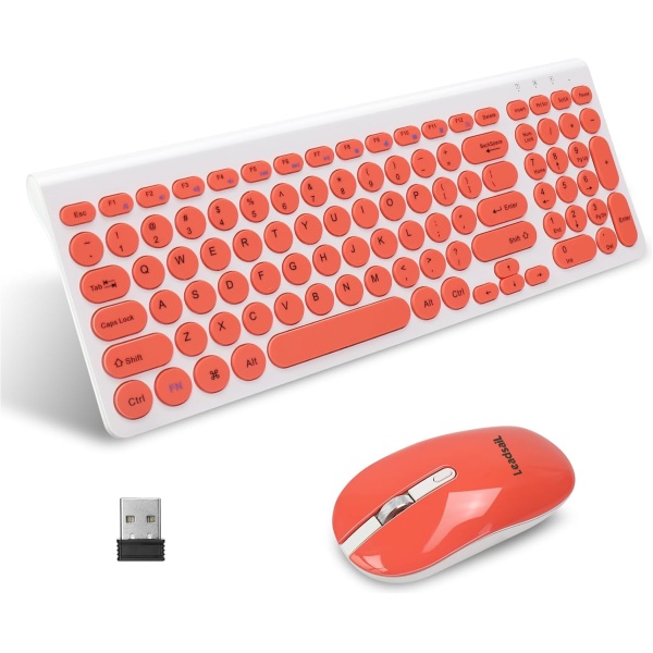 1729393814 LeadsaiL KF29 Juego de teclado y mouse inalambricos raton USB