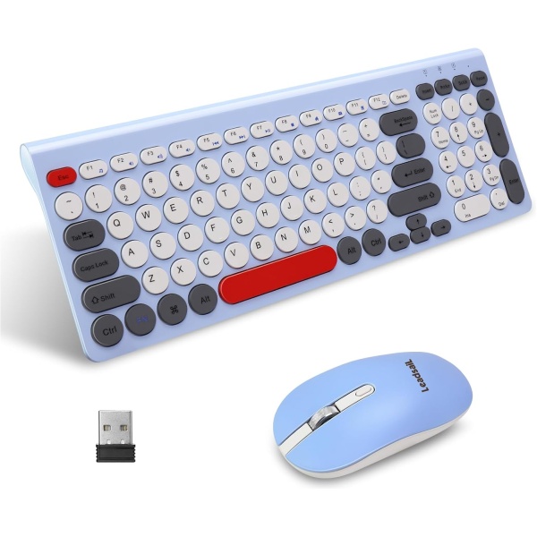 1729394553 LeadsaiL KF29 Juego de teclado y mouse inalambricos raton USB
