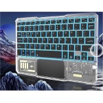 Juego de Teclado y Ratón Inalámbricos Bluetooth, Combinación de Ratón y Teclado Bluetooth con Luz Nocturna de 7 Colores, Combinación de Teclado y Ratón Inalámbricos Portátiles - Imagen 2