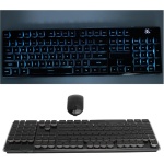Teclado y Ratón Inalámbricos, Teclado Inalámbrico para Juegos, Conexión Estable de 2,4 GHz con Receptor para PC (Black) - Imagen 3