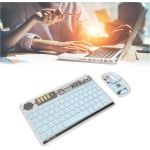 Haofy Combo Teclado-ratón, Práctico Combo Teclado-ratón Inalámbrico, Transparente, Ergonómico, 3 Modos, Conexión 2.4G para PC (Azul) - Imagen 4