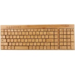 Oumij Peine de ratón de Teclado de Madera de bambú Ultra Delgado inalámbrico, Telestesia Teclado de diseño de bambú ratón Juego Teclado y ratón de Madera 100% PC de Madera de Madera de bambú Natural, - Imagen 6