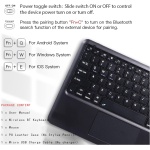 Teclado Funda para iPad Pro 11" 2022/2021/2020/2018 con Trackpad, 7 Color Retroiluminada QWERTY Español Ñ Blutooth Teclado con Ratón Inalambrico para iPad Pro 11", Rosa Con Retroiluminación - Imagen 7