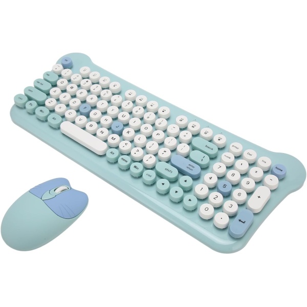 1729421572 Teclado y Raton Inalambricos Teclado y Raton Coloridos Sensibles Conexion