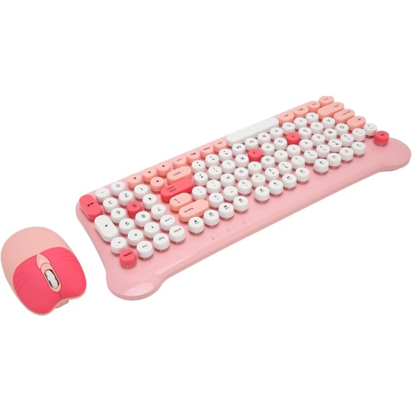 1729421791 Teclado y Raton Inalambricos Teclado y Raton Coloridos Sensibles Conexion