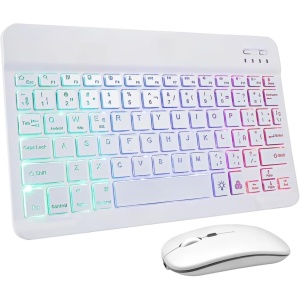 CHUNXVLI Kit Teclado Y Ratón Juego De Teclado Y Ratón, Ratón, Tableta, Teclado, Teclado Inalámbrico, Teclado Portátil, Ratón Teclado Y Mouse