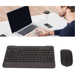 Combo Teclado y Ratón Inalámbrico, 2.4 GHz Bluetooth USB Transciever Cordless Mouse for iOS for Win Teclado Recargable 3 dpi Ajustable, Ratón Portátil Teclado Ergonómico - Imagen 9