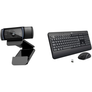 Logitech MK540 Advanced Combo Teclado y Ratón Inalámbrico para Windows, Receptor USB unificador de 2,4 GHz, Botones Multimedia,Batería de 3 años de duración,PC,Portátil, QWERTY Español-Negro
