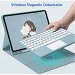 GUPENAA Rose, Funda con Teclado para iPad Air 6ª generación 11 Pulgadas (M2) 2024 con Trackpad, Contiene Ñ, Portalápices Integrado, Teclado Bluetooth Inalámbrico Magnético Desmontable con Ratón - Imagen 3