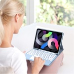 GUPENAA Rose, Funda con Teclado para iPad Air 6ª generación 11 Pulgadas (M2) 2024 con Trackpad, Contiene Ñ, Portalápices Integrado, Teclado Bluetooth Inalámbrico Magnético Desmontable con Ratón - Imagen 6