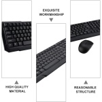 Gatuida Teclado Inalámbrico Ratón Accesorios De Oficina Teclado USB E Inalámbricos Teclado Inalámbrico Simple Teclados De Ordenador Ratón USB Teclado con Ratón Conjunto De 2 Piezas Abs - Imagen 3