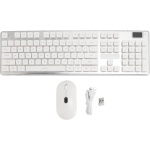 Teclado Inalámbrico para Juegos, Teclado y Ratón Inalámbricos 2,4 GHz Tipo C Recargable con Receptor para Ordenador Portátil (White) - Imagen 6