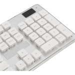 Teclado Inalámbrico para Juegos, Teclado y Ratón Inalámbricos 2,4 GHz Tipo C Recargable con Receptor para Ordenador Portátil (White) - Imagen 8