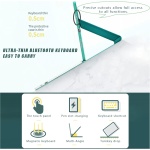 Magnético Funda con Teclado Trackpad para iPad 6ª gen 2018 /iPad 5ª gen 2017/iPad Pro 9.7/iPad Air 2/iPad Air 1, QWERTY Teclado Español Ñ Bluetooth Desmontable con Ratón y Portalápices, Verde Oscuro - Imagen 8