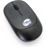 Simpletek - Kit de ratón y teclado negro inalámbrico 2,4 G (disposición Reino Unido) | Teclado numérico QWERTY | Teclado numérico ratón ergonómico 3 teclas receptor USB - Imagen 4