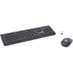 Simpletek - Kit de ratón y teclado negro inalámbrico 2,4 G (disposición Reino Unido) | Teclado numérico QWERTY | Teclado numérico ratón ergonómico 3 teclas receptor USB - Imagen 6