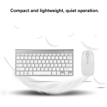 Combinación De Teclado Y Ratón Inalámbricos, Kit De Teclado Y Ratón para Ordenador De 2,4 GHz para Oficina En Casa, Trabajo Y Juegos(Plata) - Imagen 5