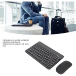Goshyda Juego de Teclado y Ratón Inalámbricos, 800/1200/1600/2400DPI Compatible con2,4G, Panel Antideslizante Impermeable a Prueba de Polvo, Teclado de Computadora para Oficina (Black) - Imagen 4