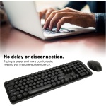 Septpenta Combo de Teclado y Ratón Inalámbricos, Ratón con Teclado Ergonómico de Tamaño Completo 2.4G, Teclado Punk Vintage, 104 Teclas, Plug and Play para PC, Computadoras de Escritorio - Imagen 3