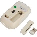 fansheng Combo Teclado Y Ratón, Teclado Inalámbrico Retro de 68 Teclas con Ratón Silencioso, Receptor 2.4G, Teclado de Ordenador Inalámbrico Ergonómico para Oficina Casa, Regalo para Chica (Beige) - Imagen 9
