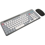 Juego de Ratón y Teclado Inalámbrico, Juego de Ratón y Teclado Inalámbrico para Ordenador Estilo Retro Recargable Modo Doble 4 Canales para Oficina (Black) - Imagen 4