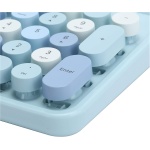 Bonito Juego de Teclado y Ratón Inalámbrico para Escritorio de Oficina, 104 Teclas, Sensación Mecánica, Estilo de Máquina de Escribir Retro, Conexión USB, Compatible con (Color - Imagen 8