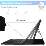 Funda con Teclado Trackpad para iPad 9ª/8ª/7ª Generación 10.2", QWERTY Desmontable Español Ñ Teclado con Ratón Inalambrico para iPad 10.2" 2021/2020/2019, Portalápices Incorporado, Amarillo - Imagen 4