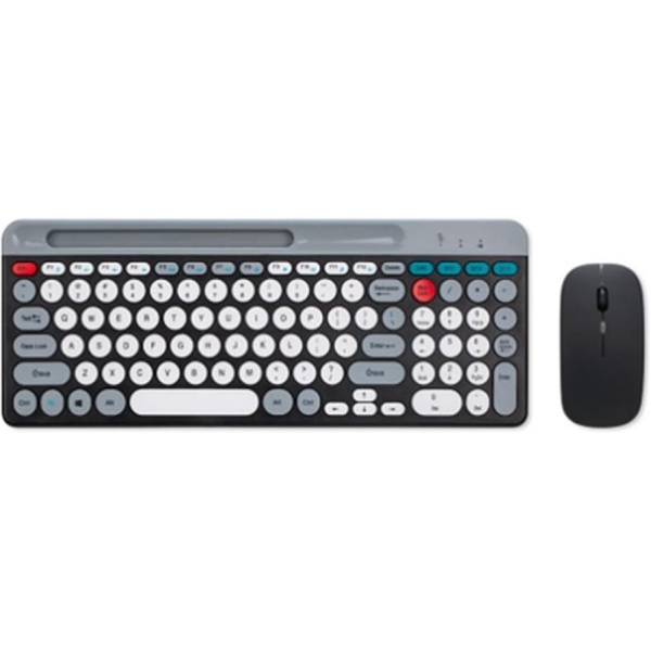 1729459942 biyan Teclado y RatoN InalaMbricos Bluetooth con Teclas Redondas Aptos