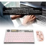 Combinación de Ratón y Teclado Inalámbrico, Combinación de Ratón y Teclado con Retroiluminación para Teléfono Móvil (Pink) - Imagen 3