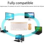 Combos de Teclado Inalámbrico y Ratón, Teclado Portátil Compacto, Kits de Ratón óptico, Ratones Ergonómicos Silenciosos para Ordenador, Escritorio, PC y Portátil (Gold) - Imagen 7
